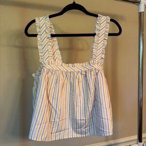 Sézane Tanguy Top - Solidarity Creation, Size 6, Yellow Lila